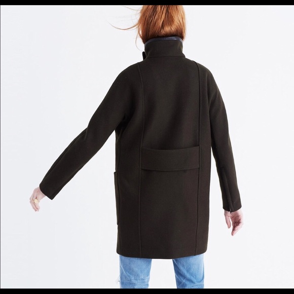 ISO Madewell City Grid Coat in Black - size 2 - Picture 2 of 3